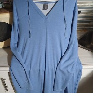 Joe Fresh Sky Blue V-Neck Sweater
